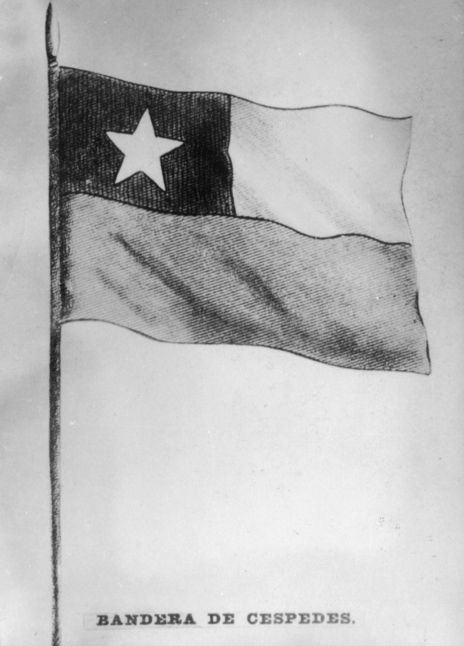 塞斯佩德斯国旗，1868年，1920年代 作者 不明