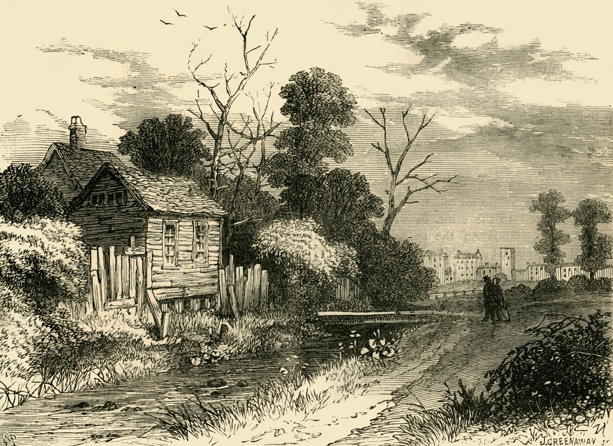 弗利特河（Fleet River），位于圣潘克拉斯附近，1825年，建于1876年。 作者 不明