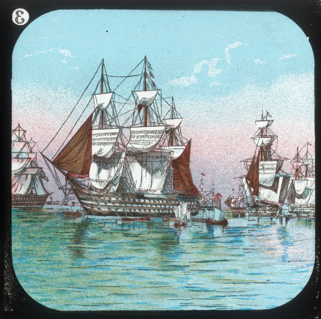 斯匹黑德舰队，1853年，摄于c1900年。 作者 不明