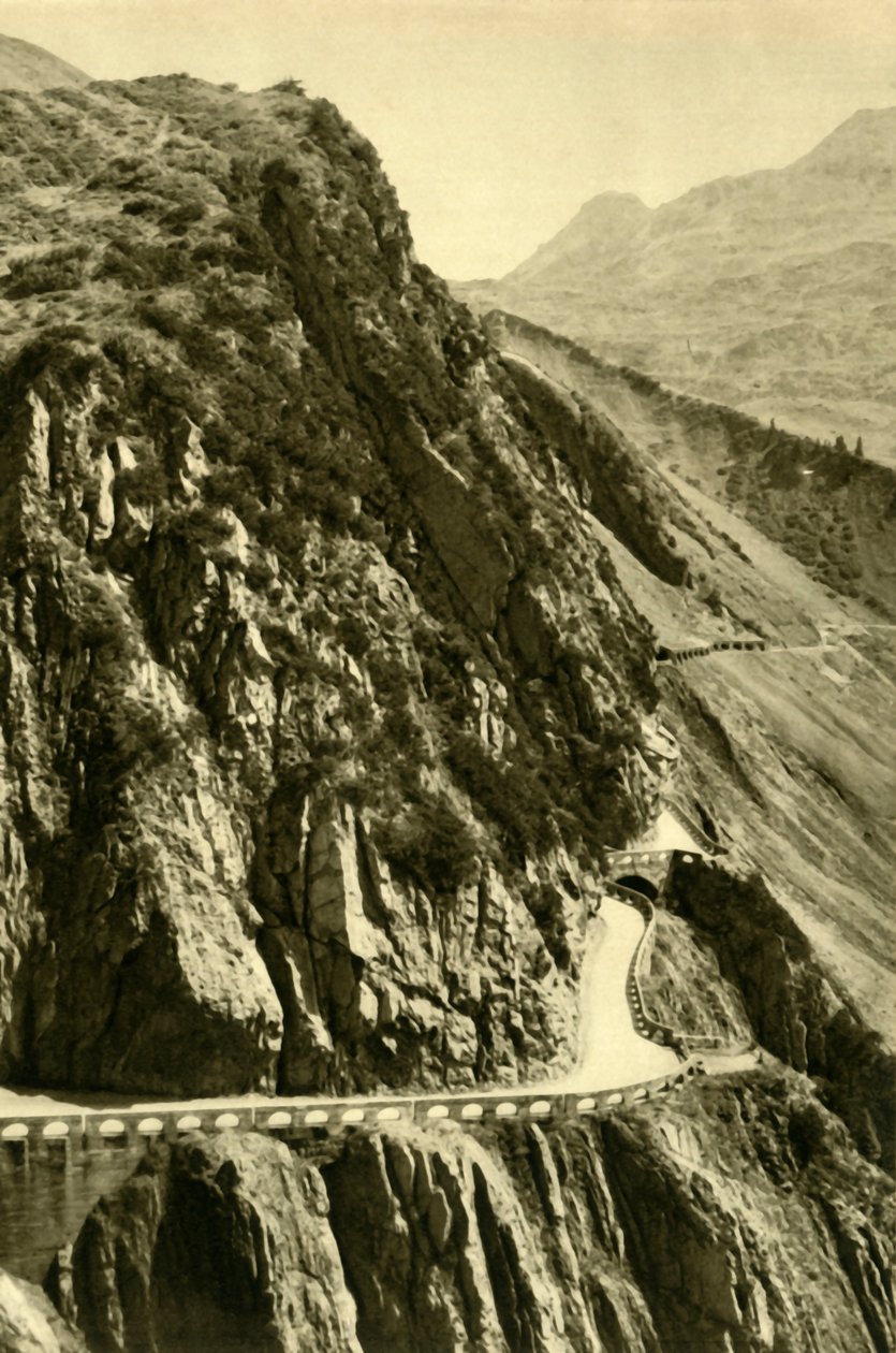 Flexen Pass，奥地利福拉尔贝格州，建于1935年。 作者 不明