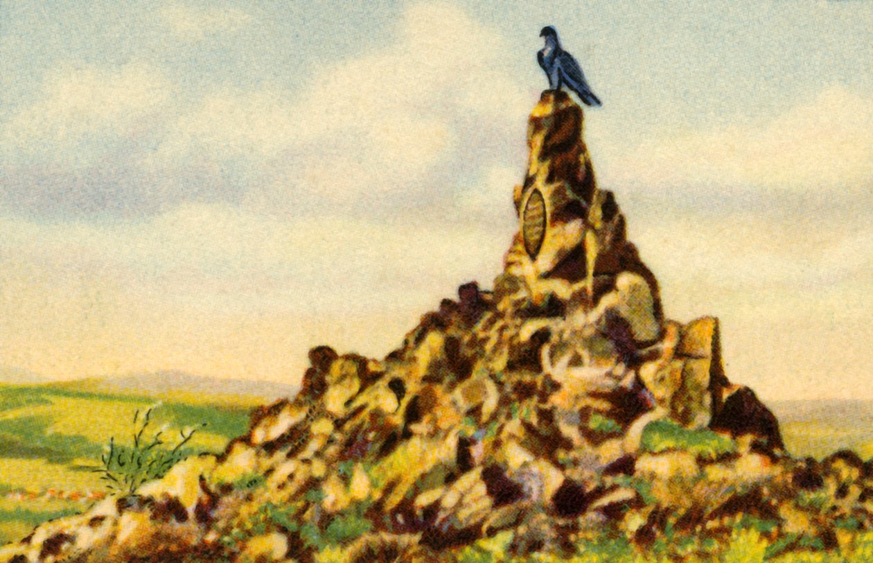Fliegerdenkmal，纪念碑在Wasserkuppe，黑森，德国，1932年。 作者 不明