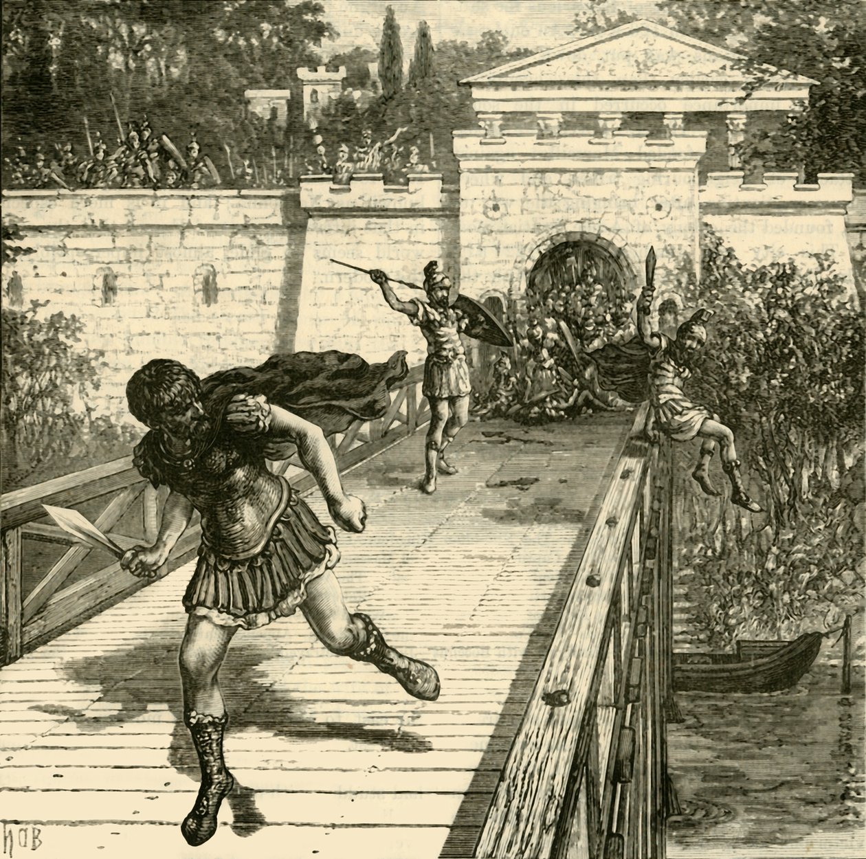 Caius Gracchus飞行，1890年。 作者 不明