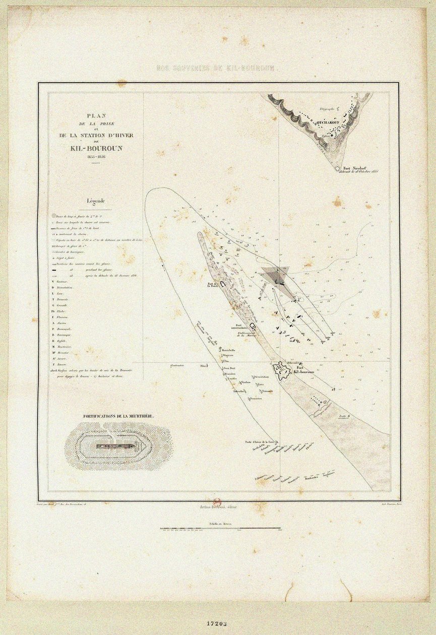 1855-1856年，金本围攻行动中的浮动电池 作者 不明