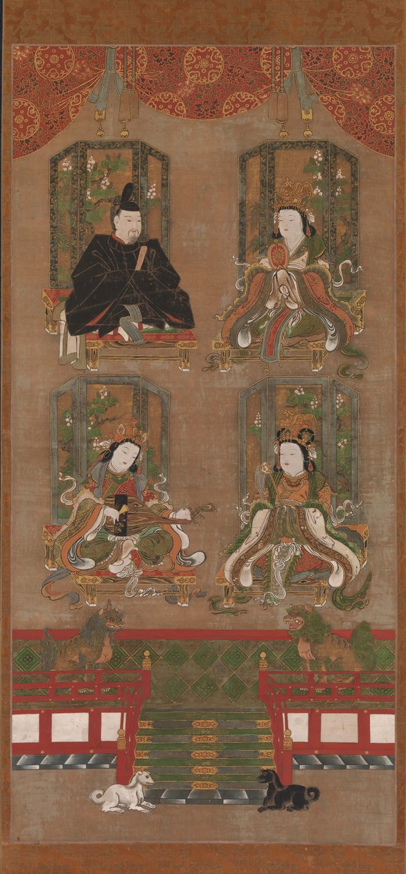 科雅山的四神，16世纪。 作者 不明