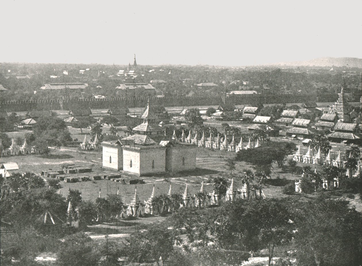 缅甸曼德勒四百五十座庙宇，1895年。 作者 不明