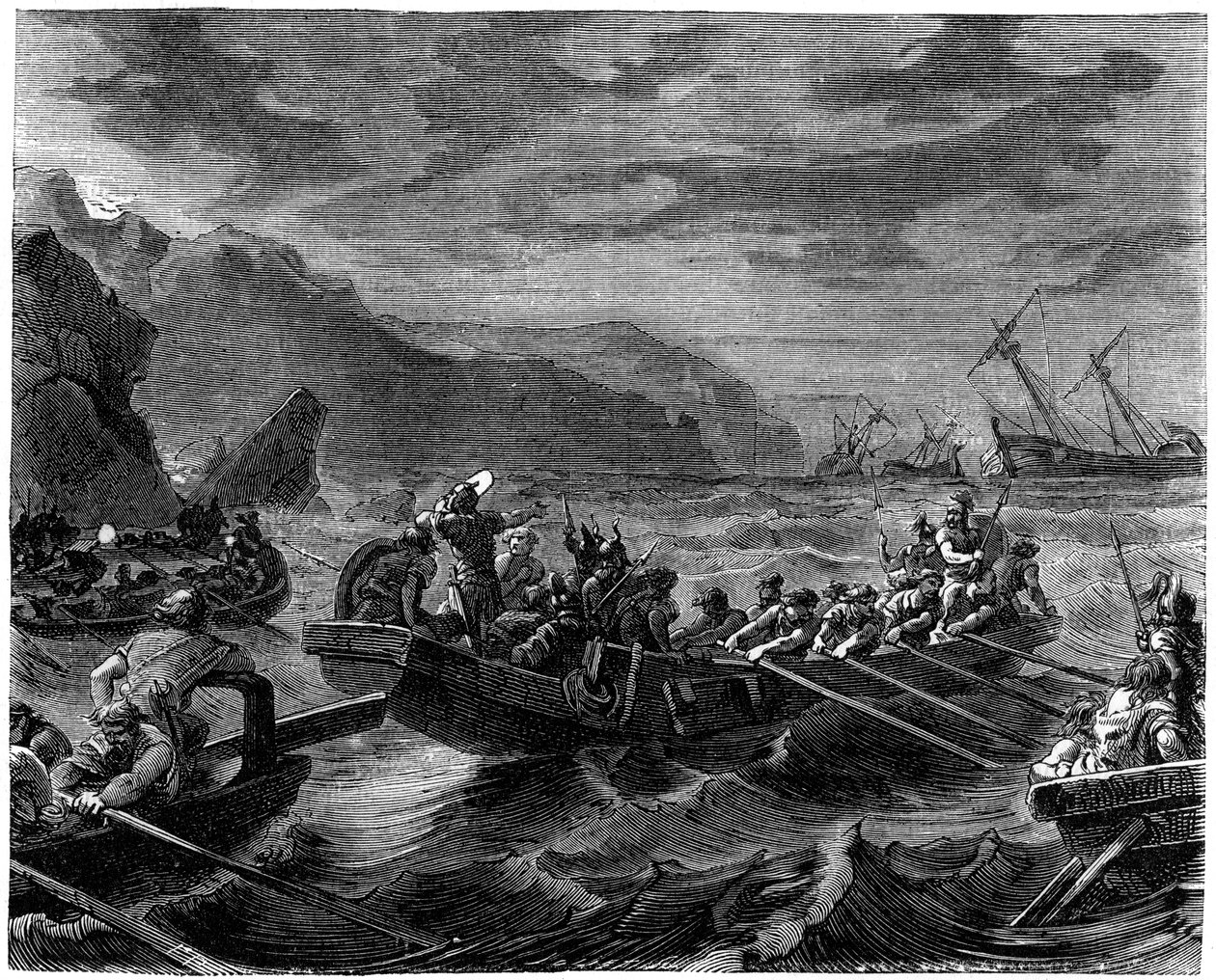 1882-1884年，法兰克人横渡汹涌的大海 作者 不明