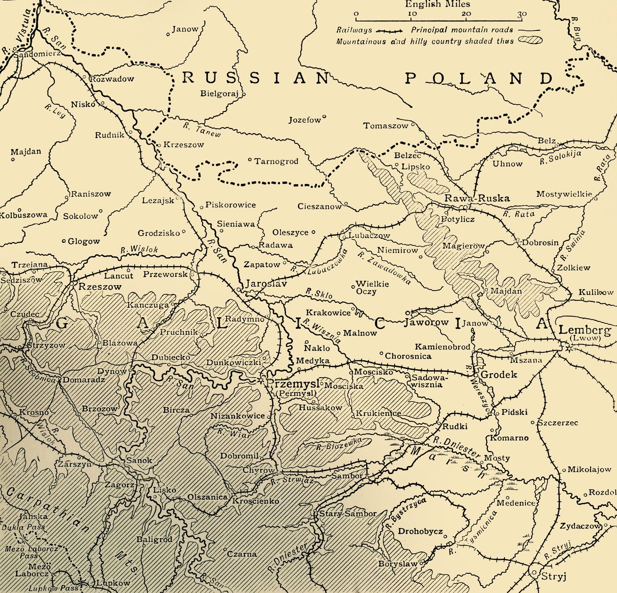 加利西亚战役，第一次世界大战，c1915，c1920。 作者 不明