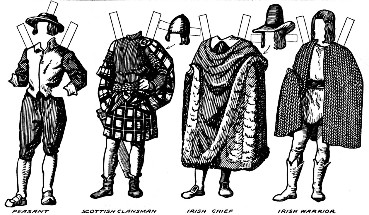 英国服装画廊：16世纪后期穿着的服饰，c1934年 作者 不明