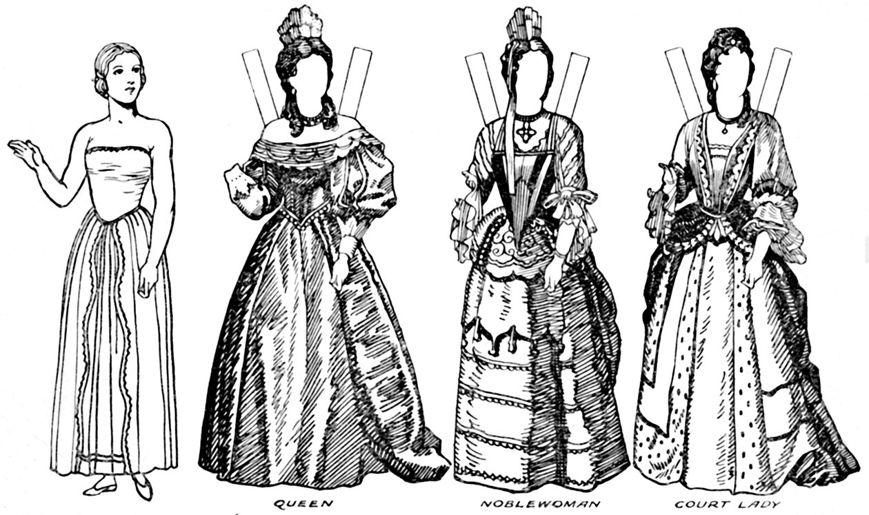 画廊英国服装：威廉三世时期穿着的某些服装，c1934年 作者 不明