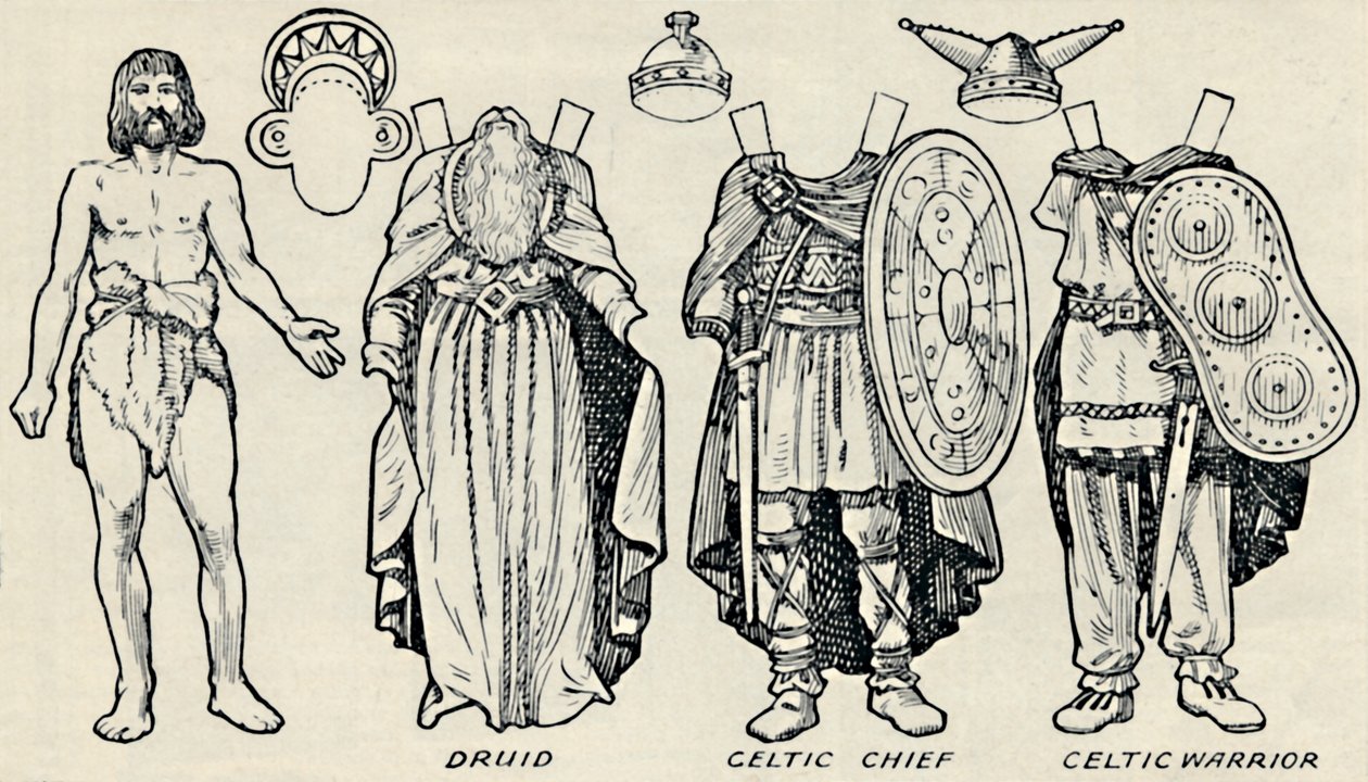 画廊历史服饰：1934年英国人和罗马人过去所穿的衣服 作者 不明