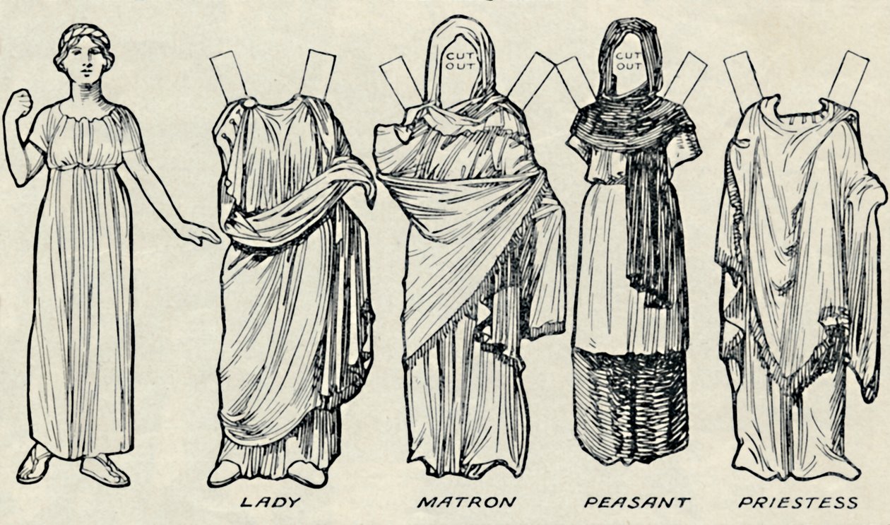画廊历史服装：英国人和罗马人过去穿的衣服，c1934年 作者 不明