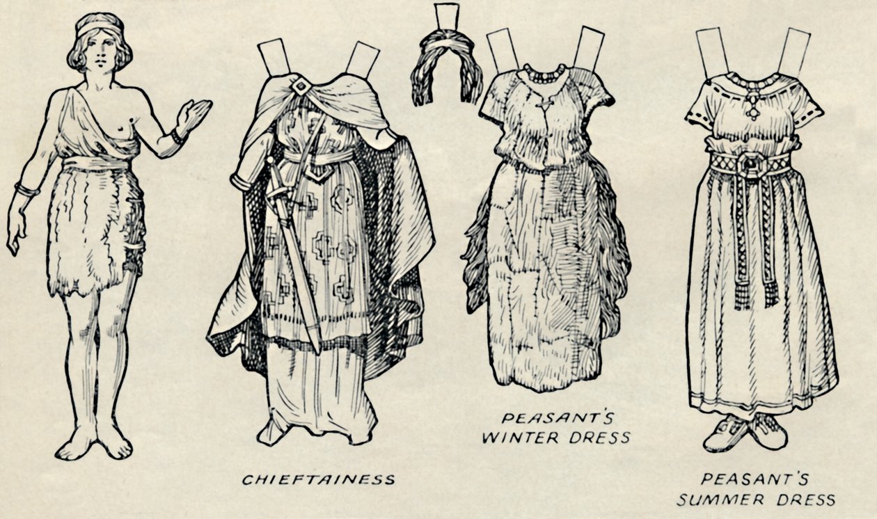 画廊历史服装：英国人和罗马人过去穿的衣服，c1934年 作者 不明
