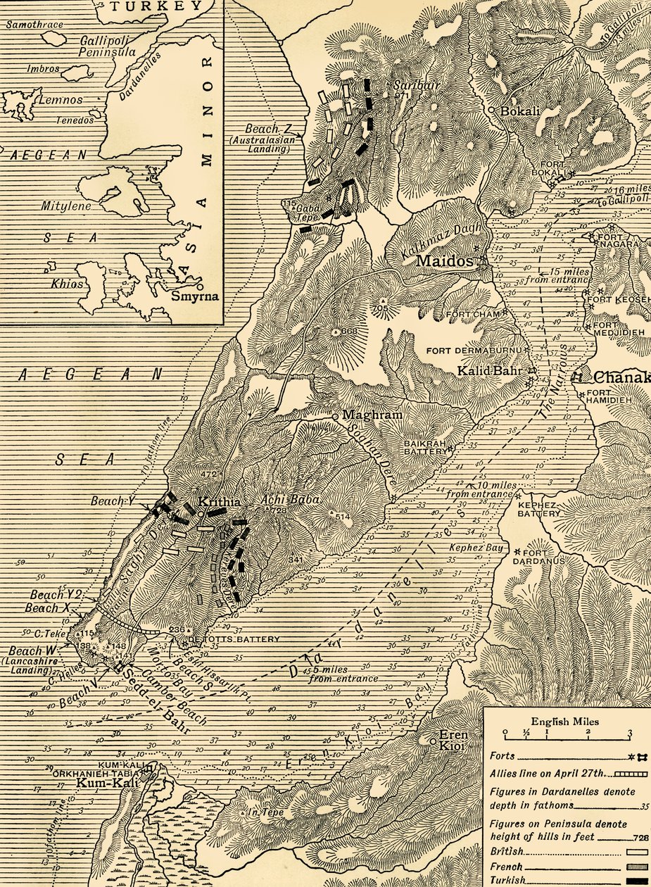 加里波利运动，第一次世界大战，1915年，c1920。 作者 不明