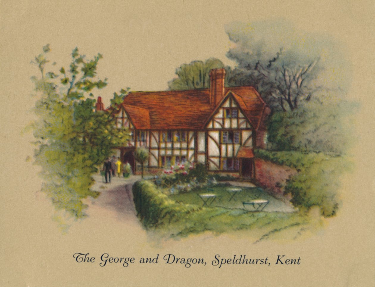 肯特郡Speldhurst，《乔治与龙》，1939年 作者 不明