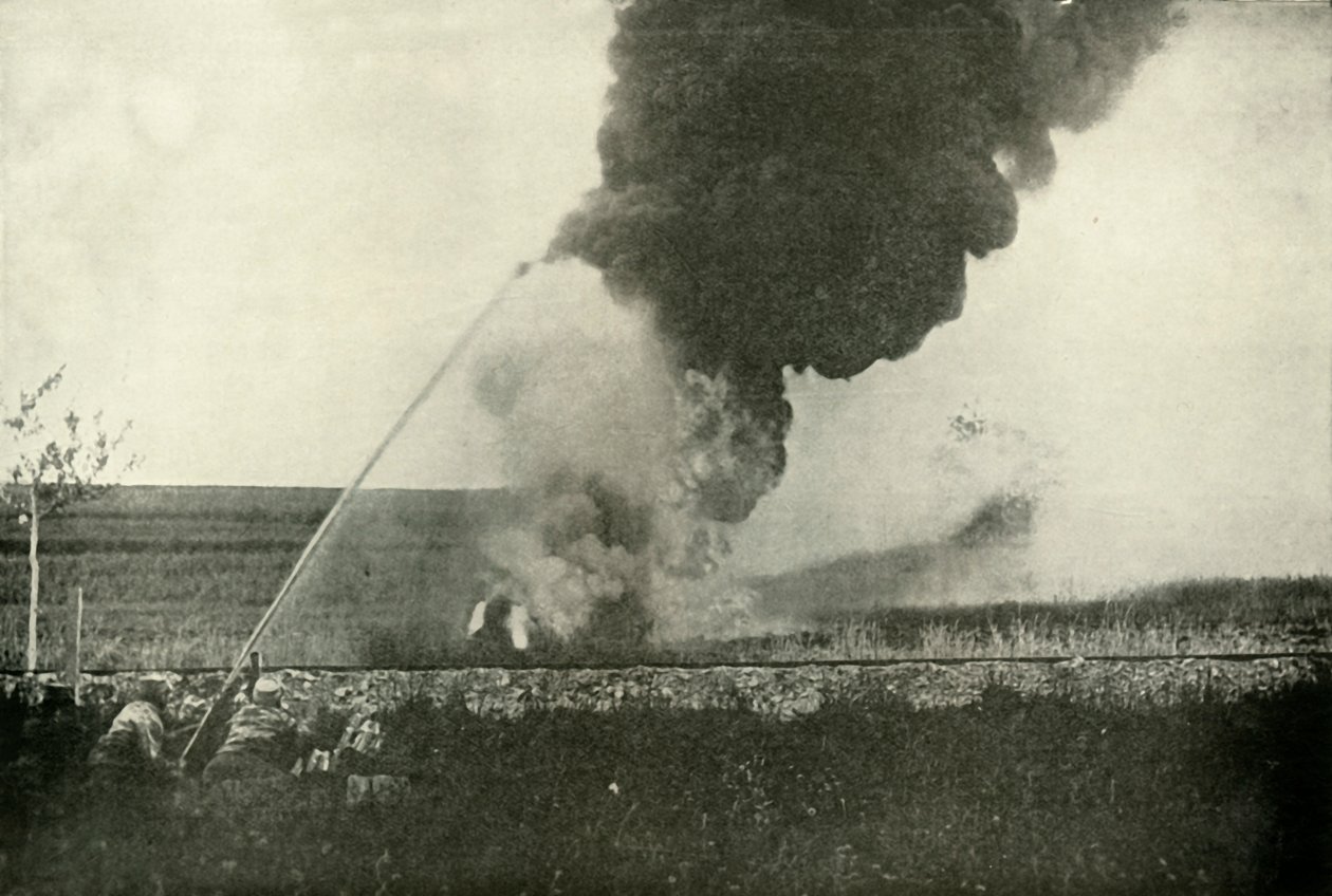 德国Flammenwerfer。，1919年。 作者 不明