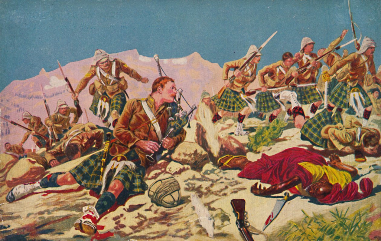 戈登高地人。 Piper Findlater如何在1897年的达盖市赢得风投，1939年 作者 不明