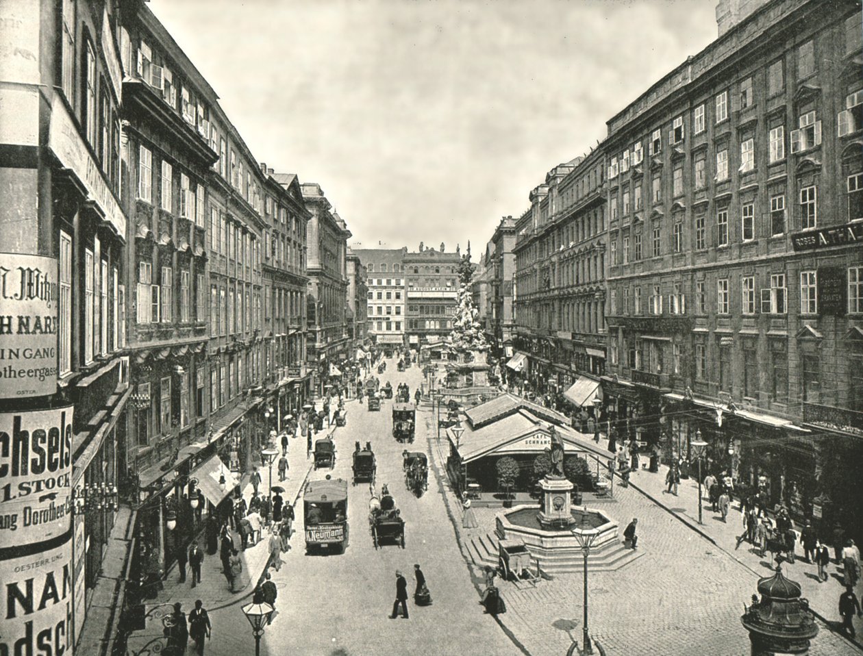 格拉本（Graben），奥地利维也纳，1895年。 作者 不明