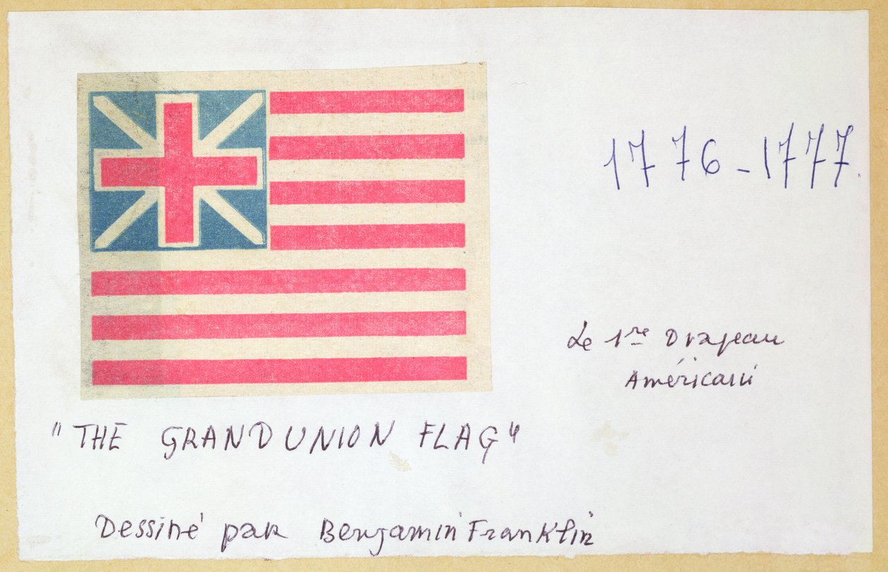 The Grand Union Flag (colour woodblock print) 作者 不明