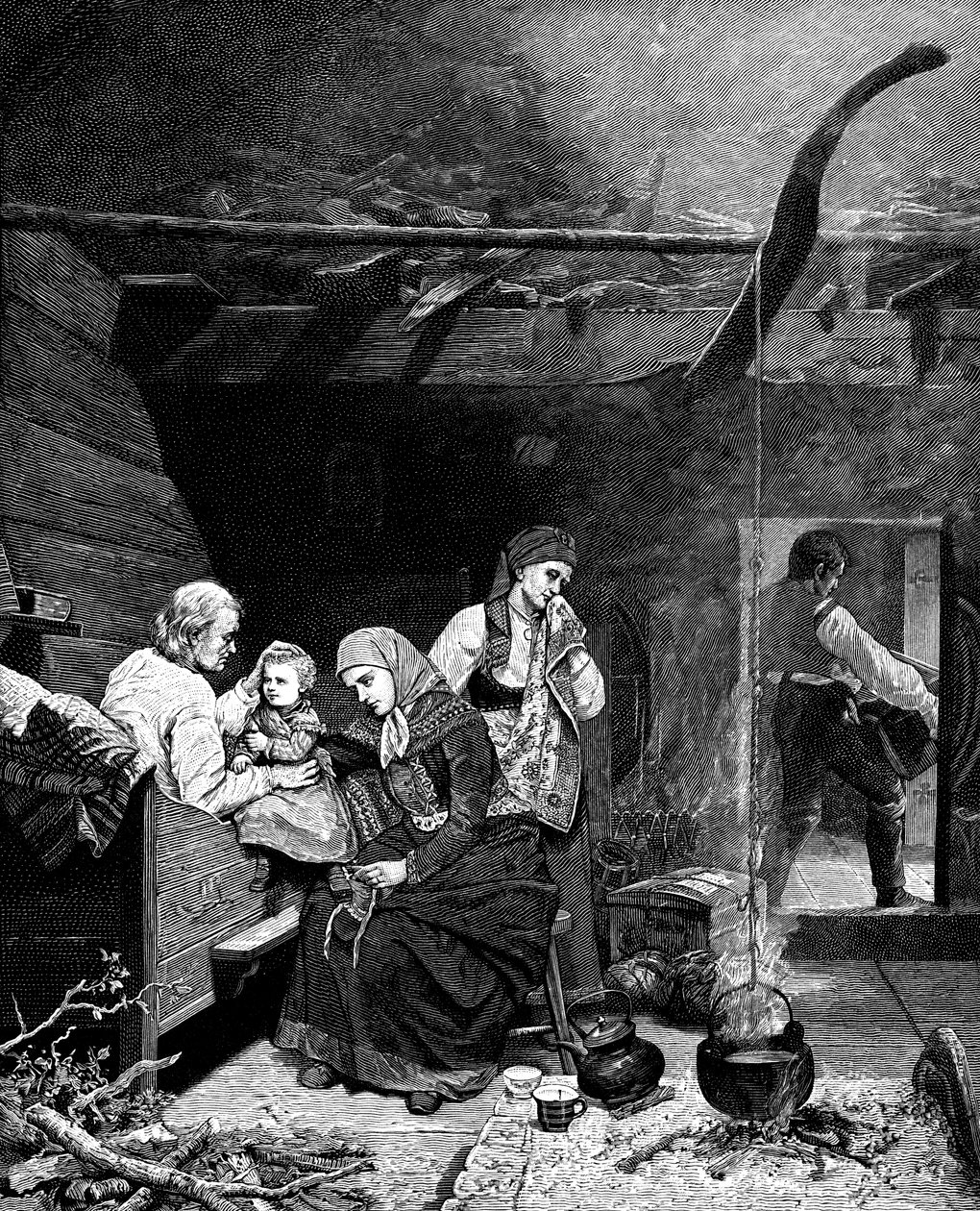 祖父的祝福，十九世纪中叶，1882年 作者 不明