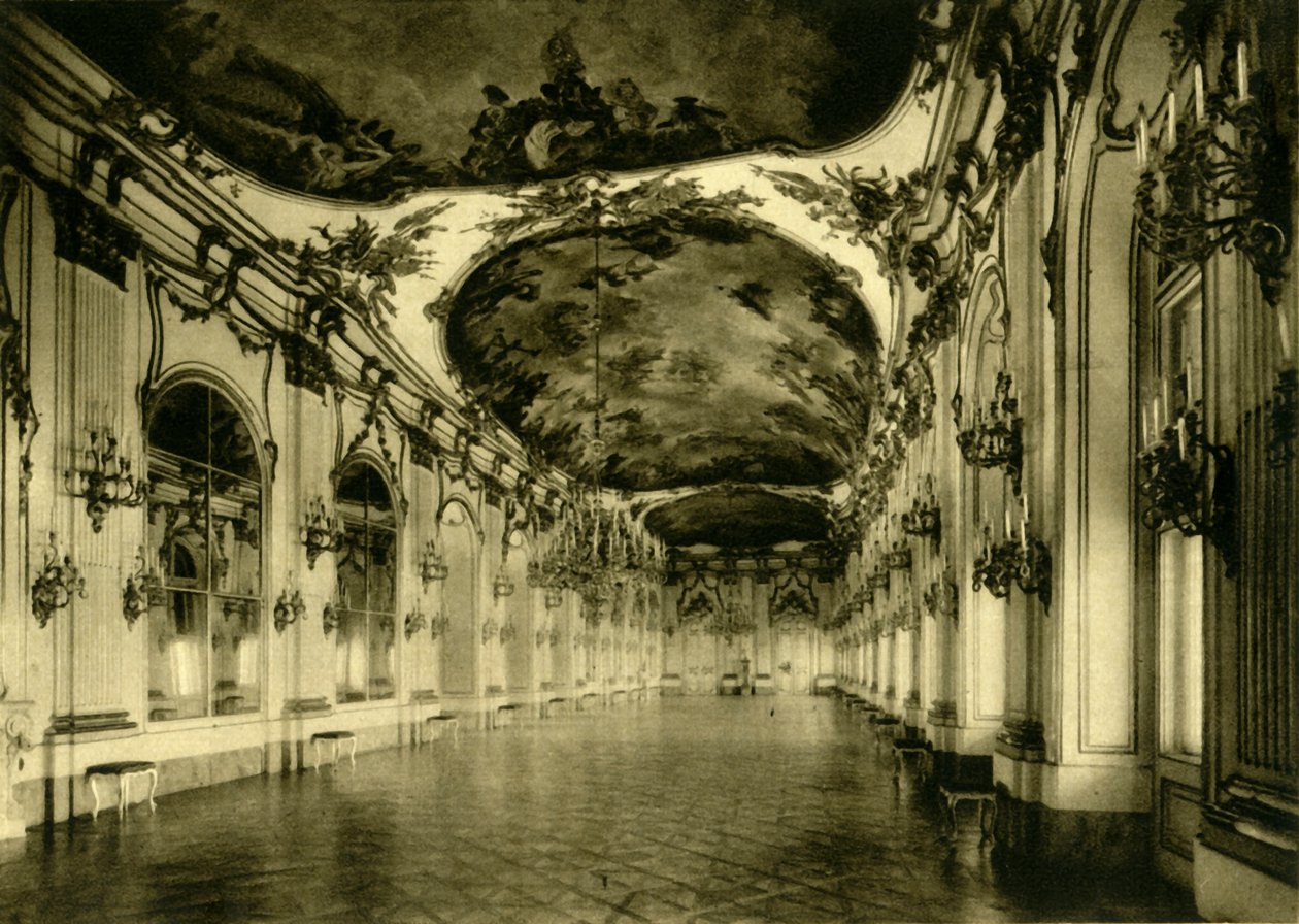 大画廊，美泉宫，维也纳，奥地利，约摄于1935年。 作者 不明