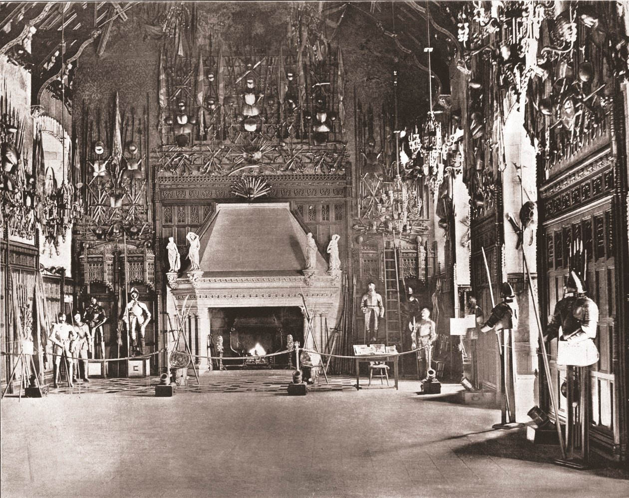 礼堂，苏格兰爱丁堡爱丁堡城堡，1894年。 作者 不明