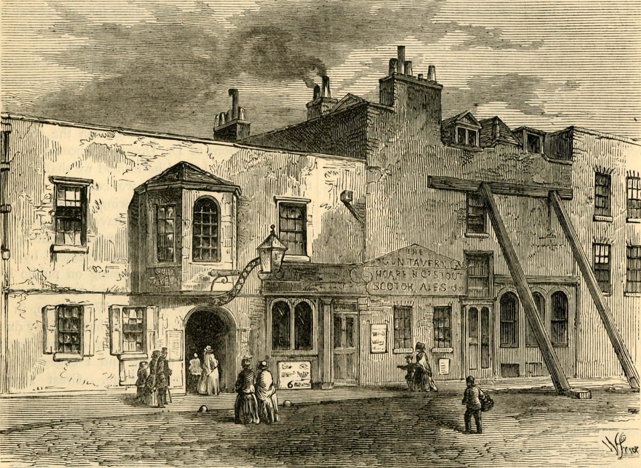 The Gun Tavern，1820年，c1876年。 作者 不明