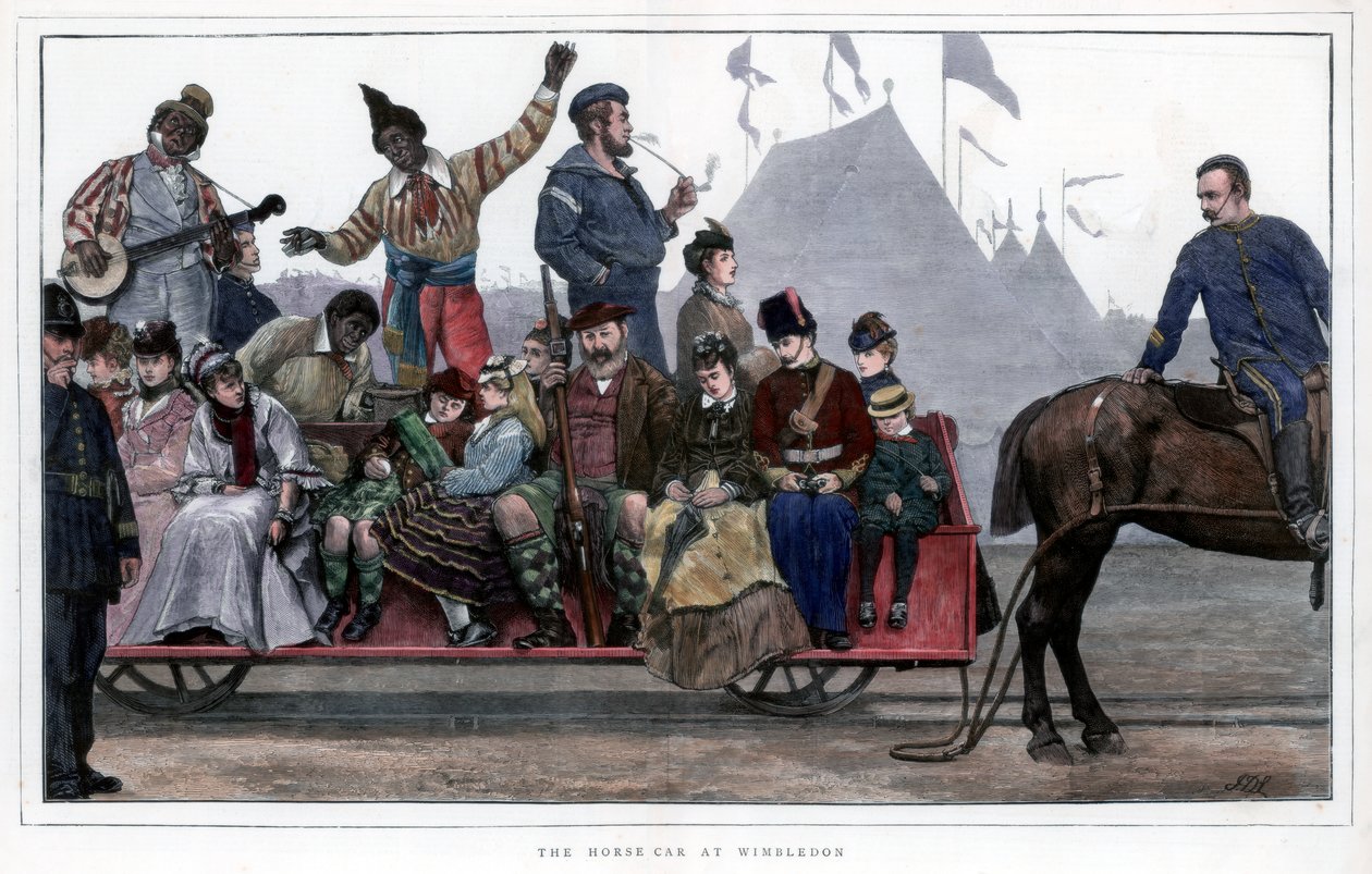 1872年在温布尔登举行的骑马比赛 作者 不明