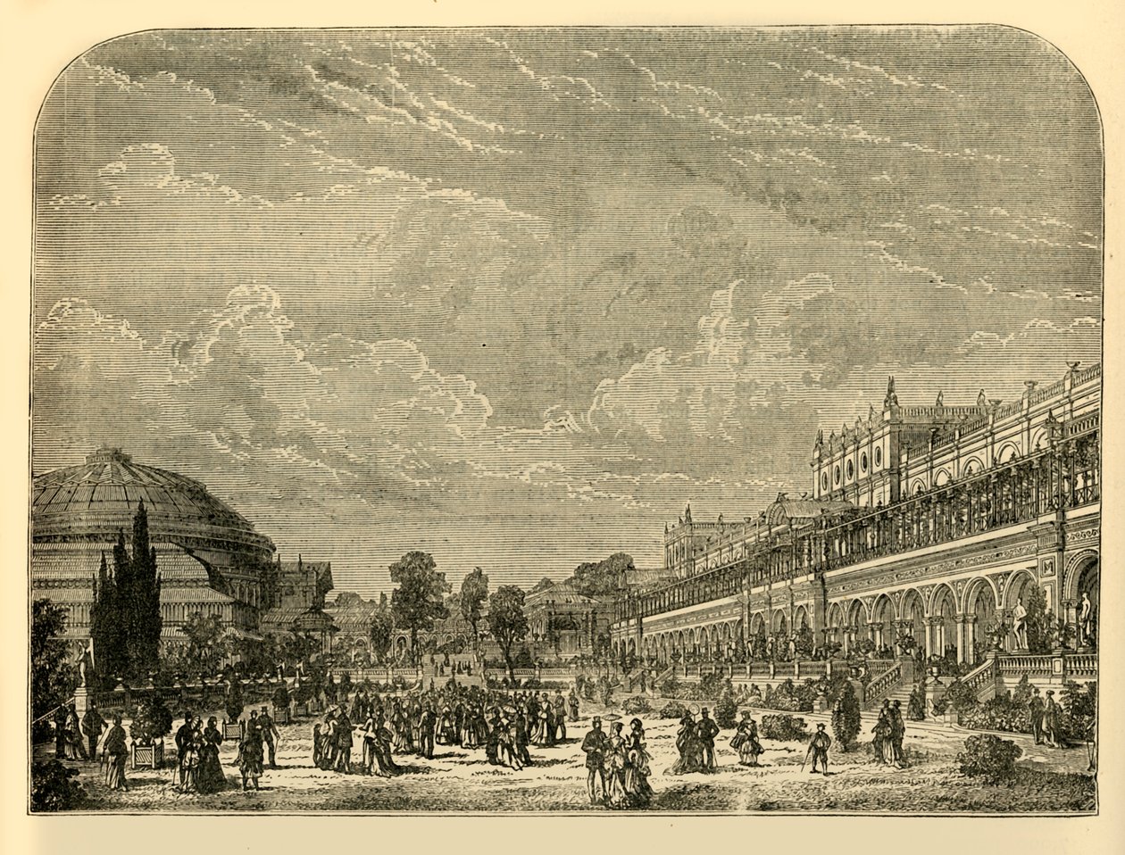 园艺花园和展览馆，建于1876年。 作者 不明