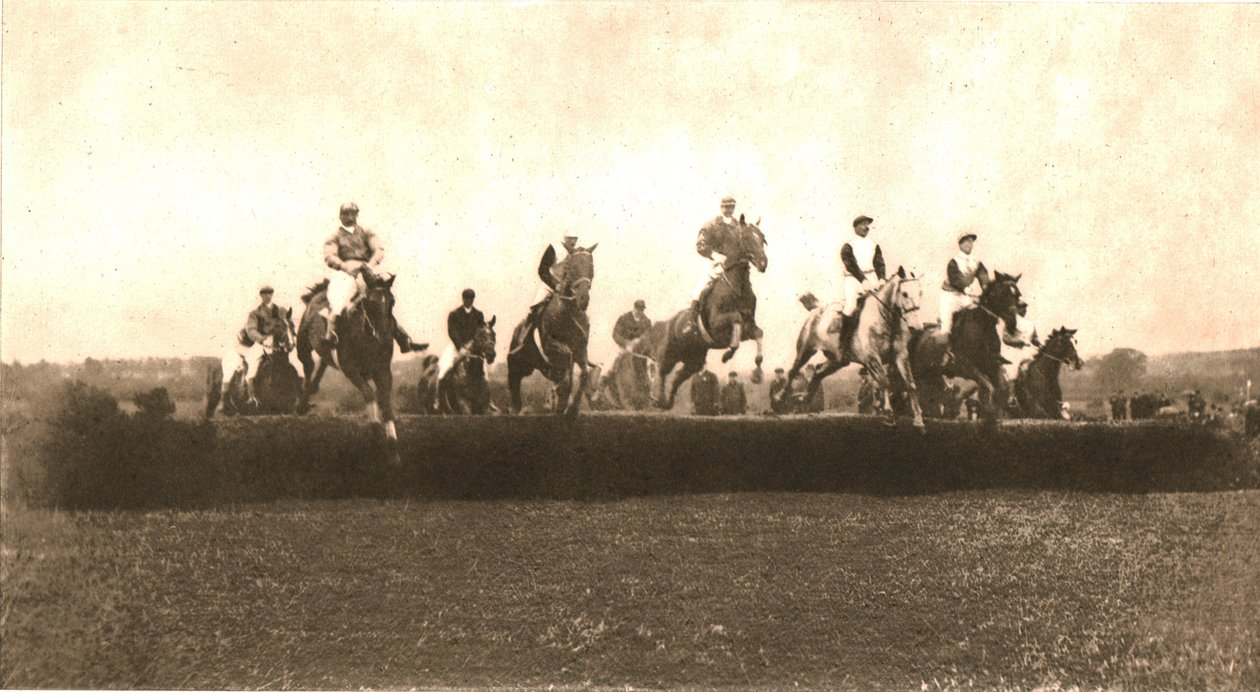 1911年在Punchestown的Hunt杯。 作者 不明