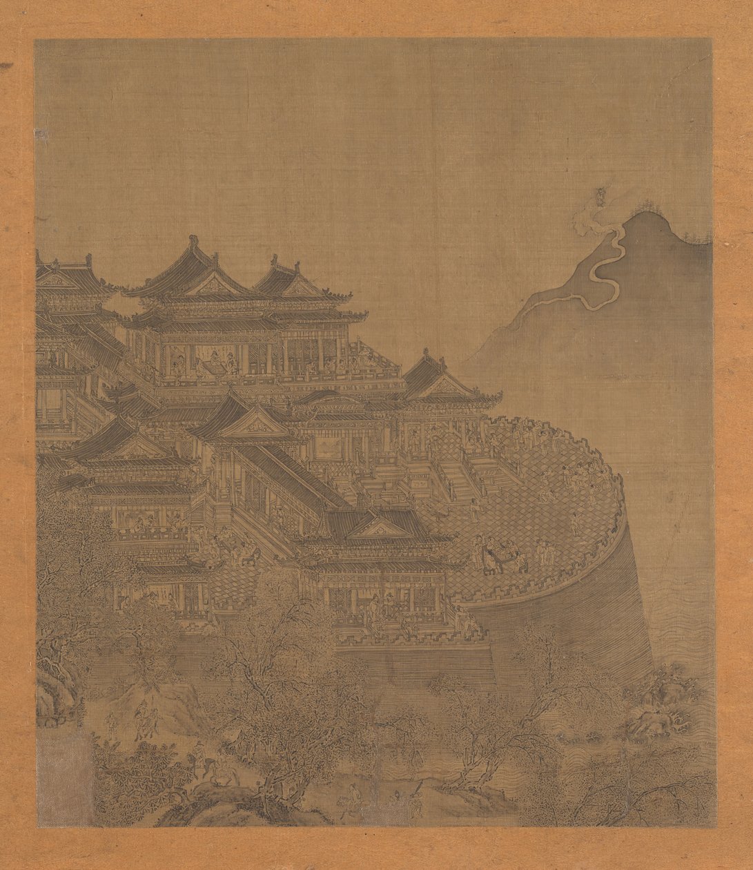 神仙吕洞宾出现在岳阳楼上，15-16世纪。 作者 不明