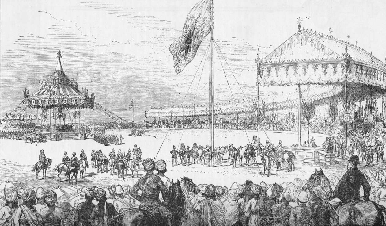 1877年1月1日，印度德里的帝国杜巴（Imperial Durbar）。 作者 不明