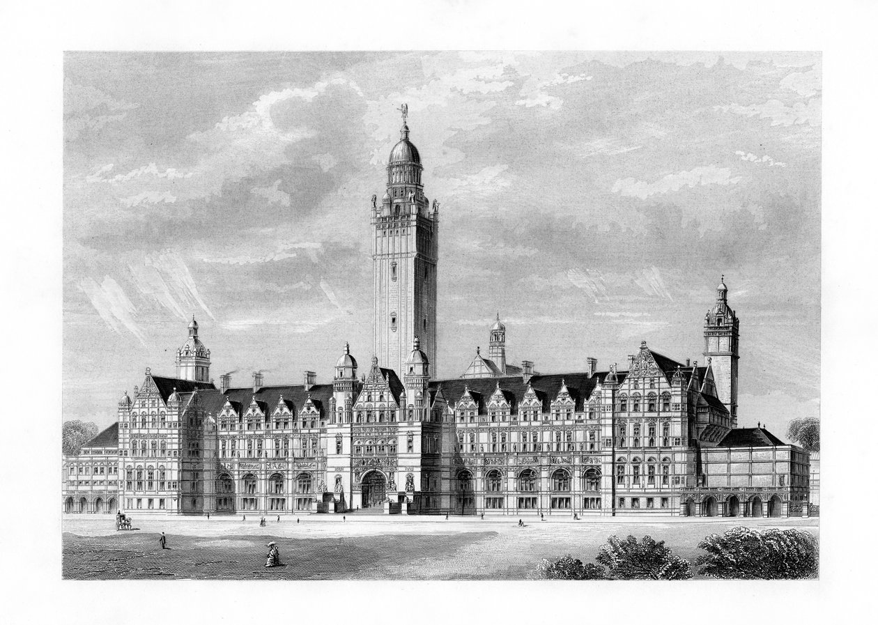 帝国学院，伦敦南肯辛顿，1899年 作者 不明