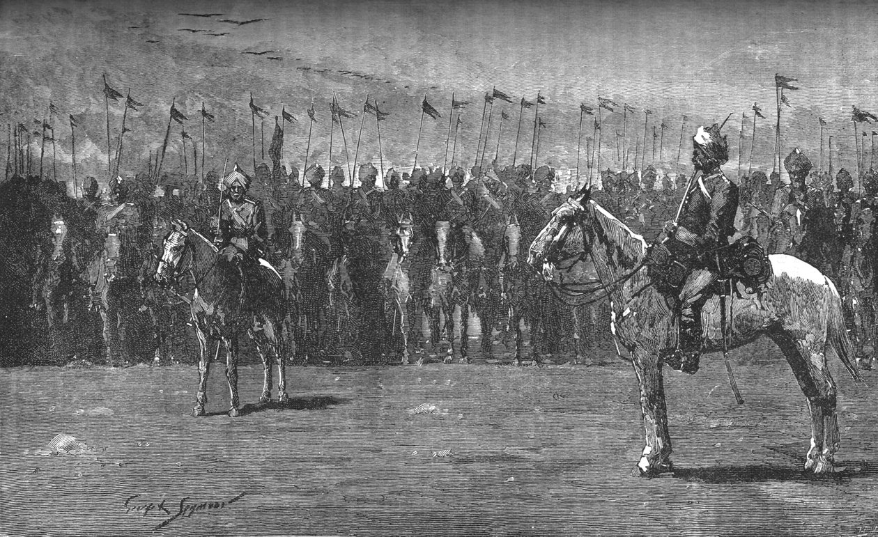 印度特遣队-第十三孟加拉枪骑兵，c1882 作者 不明