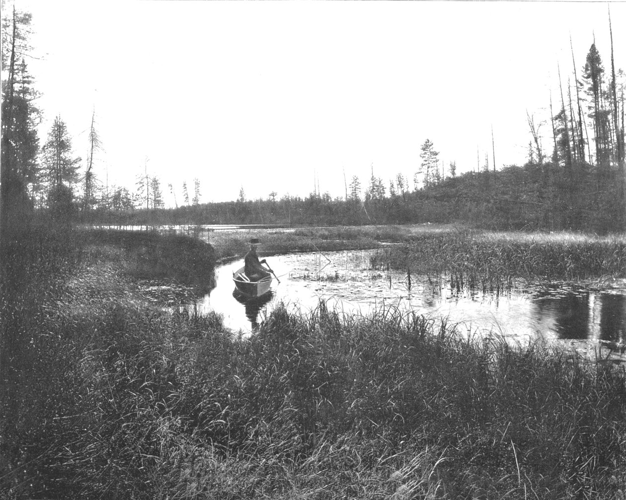 The Inlet，美国威斯康星州雷湖，摄于1900年。 作者 不明