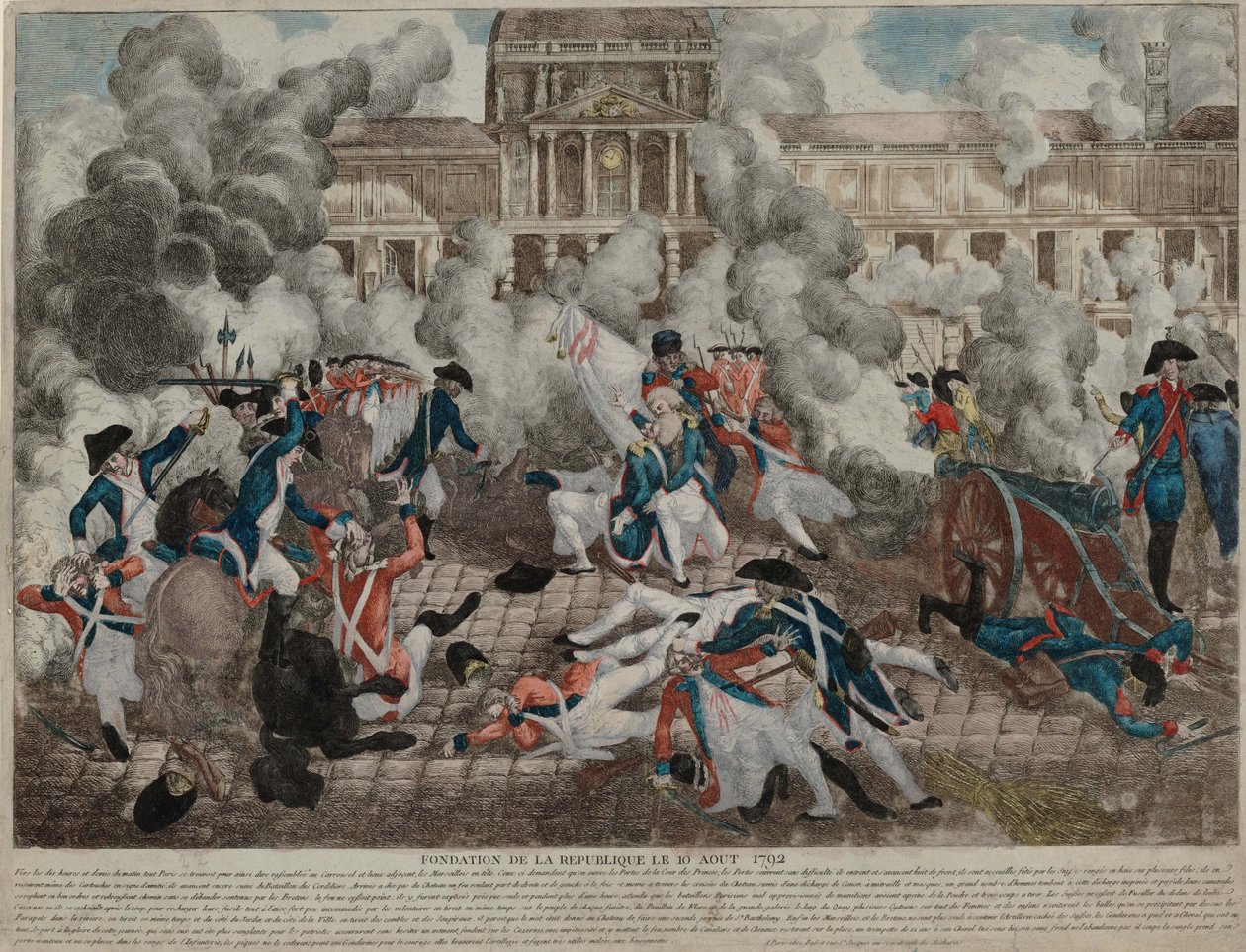 1792年8月10日的叛乱，1792年。 作者 不明