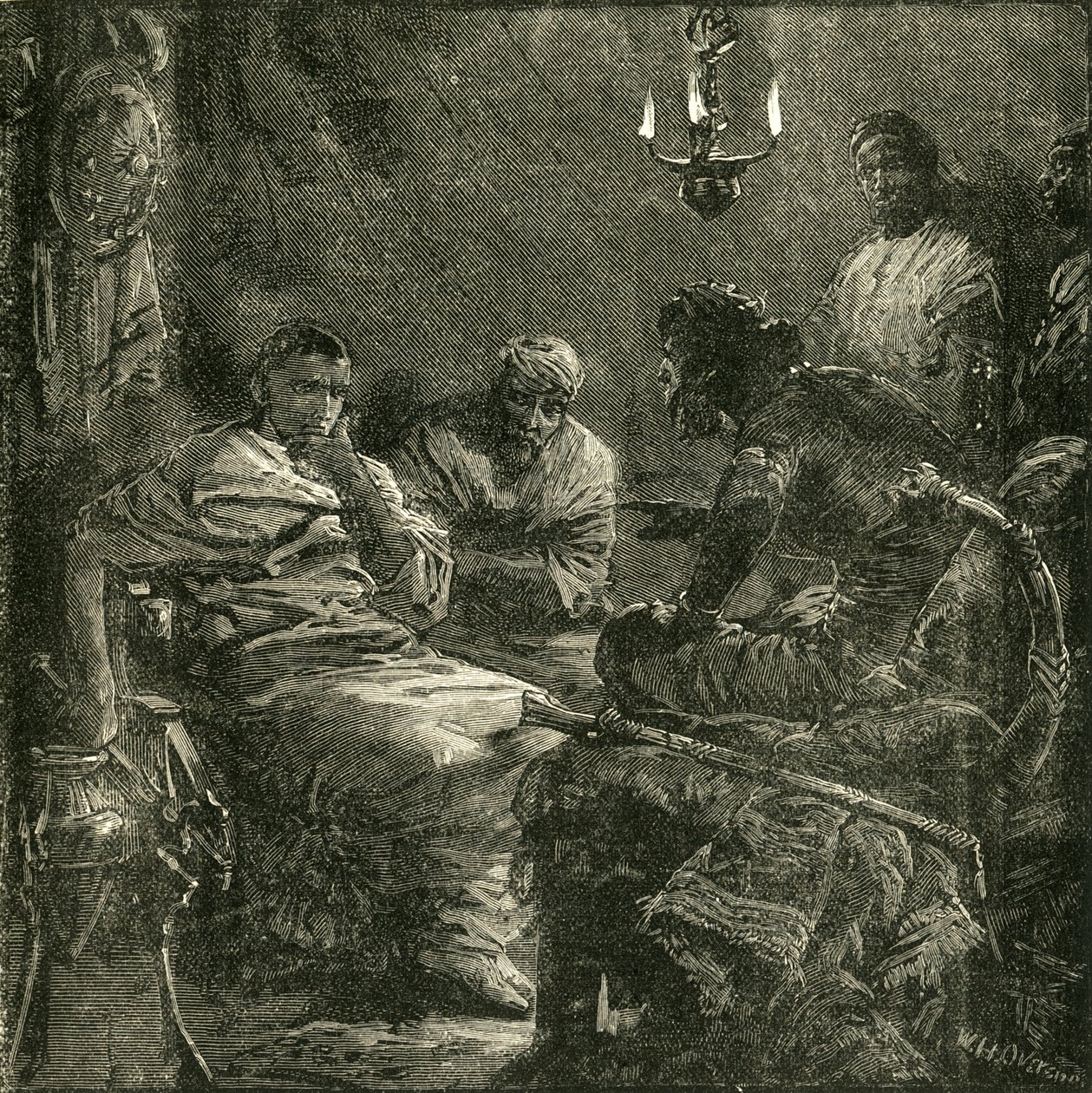 Bocchus和Sulla之间的访谈，1890年。 作者 不明