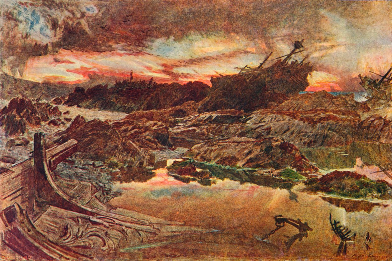 无敌舰队，1588年1905年。 作者 不明