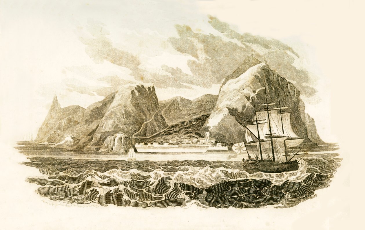 圣赫勒拿岛，1816年。 作者 不明