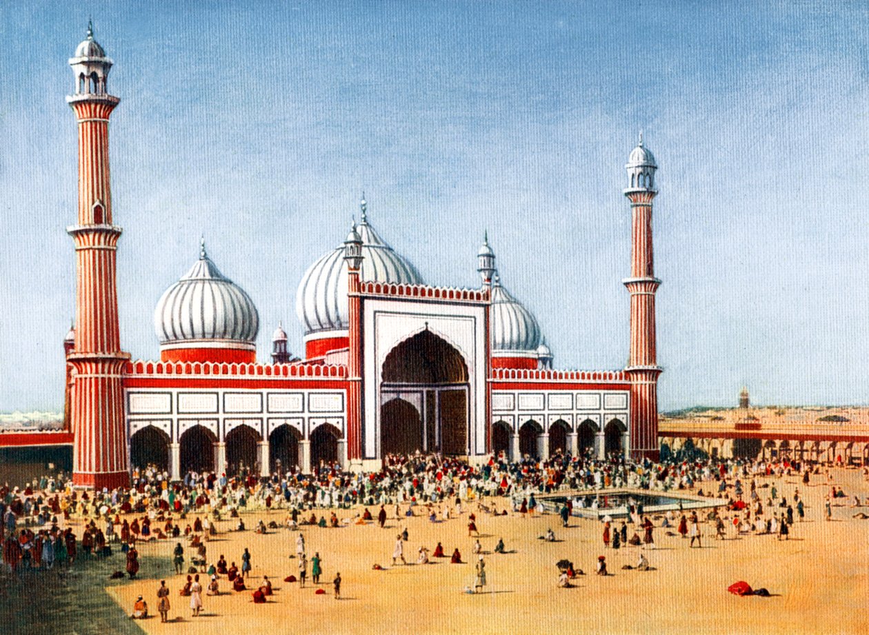 20世纪初，印度德里的Jumma Musjid 作者 不明