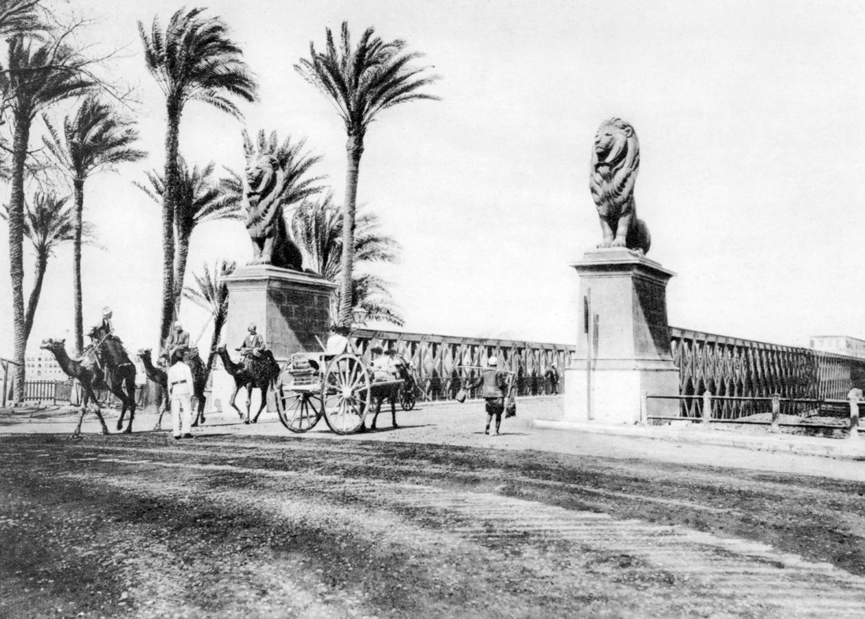 埃及开罗Kasr-El-Nile桥，建于1920年代 作者 不明