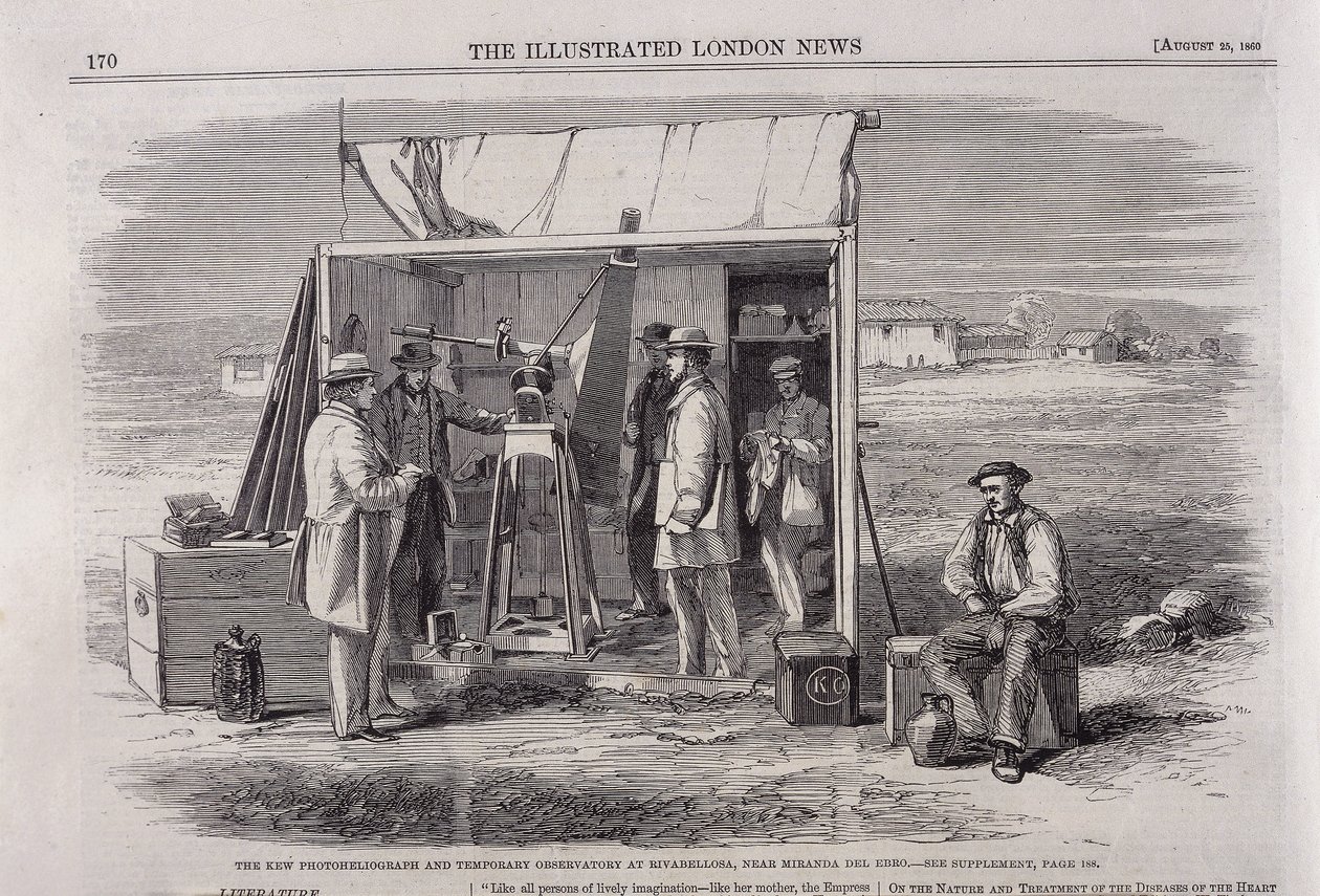 Kew直升机记录仪于1860年在西班牙进行的日食考察中使用 作者 不明