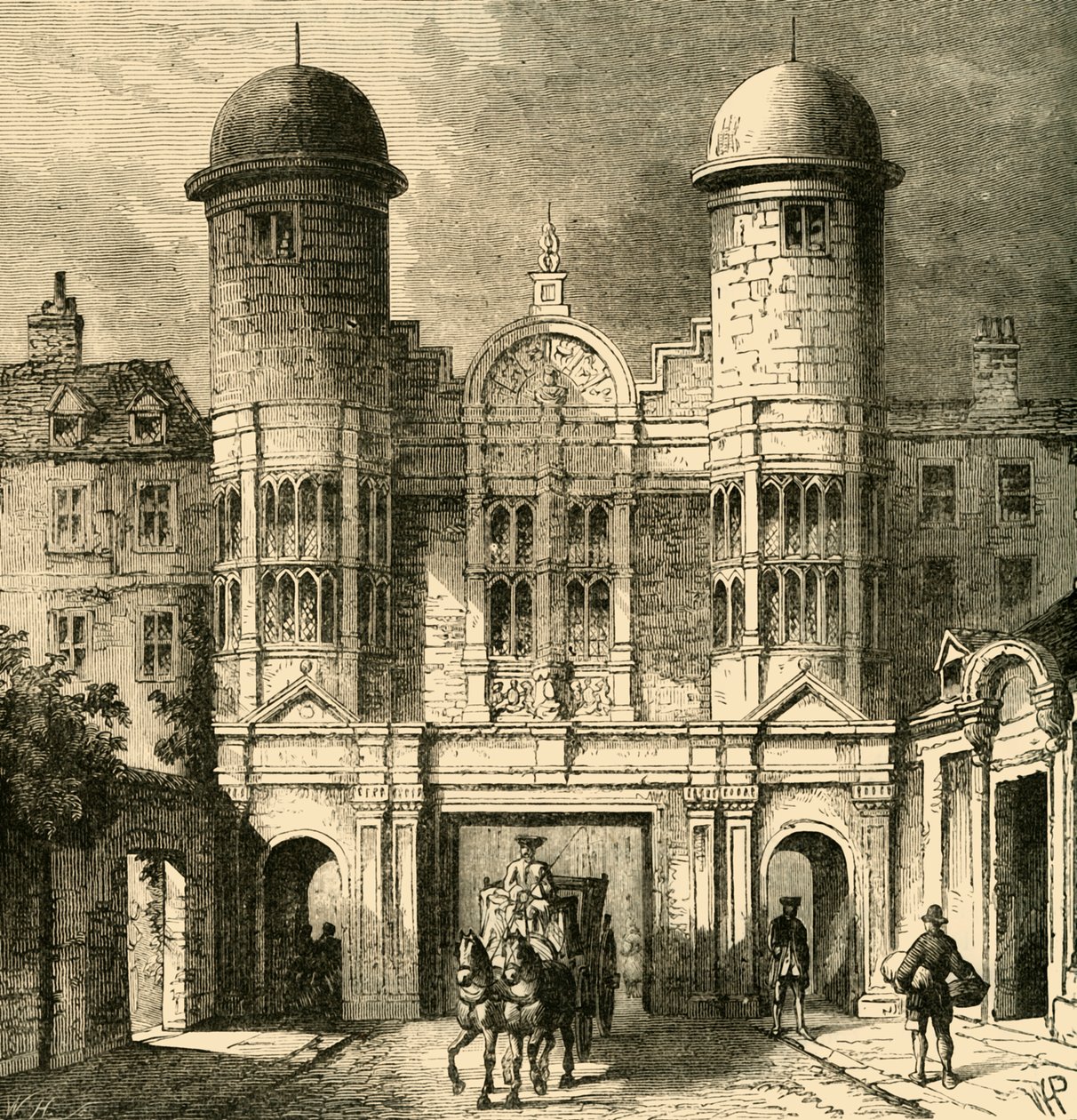 国王街门户，白厅，1881年。 作者 不明