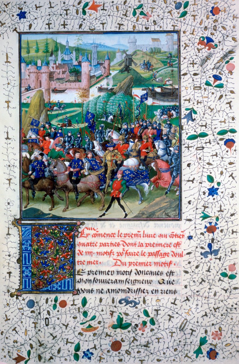 法国国王前往十字军东征，c1336，1455年 作者 不明