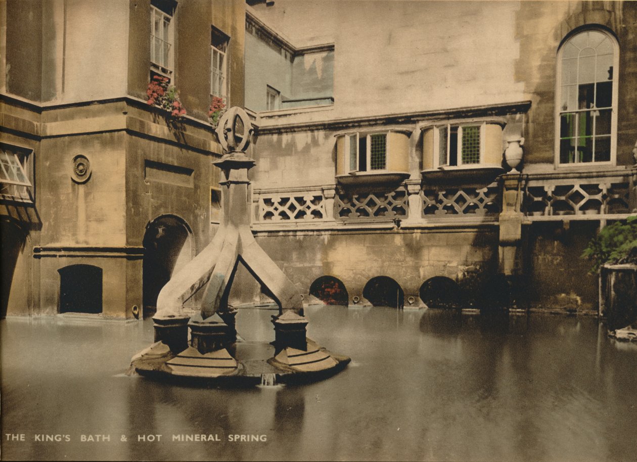 The Kingss Bath＆Hot Mineral Spring，Bath，Somerset，c 1925年 作者 不明