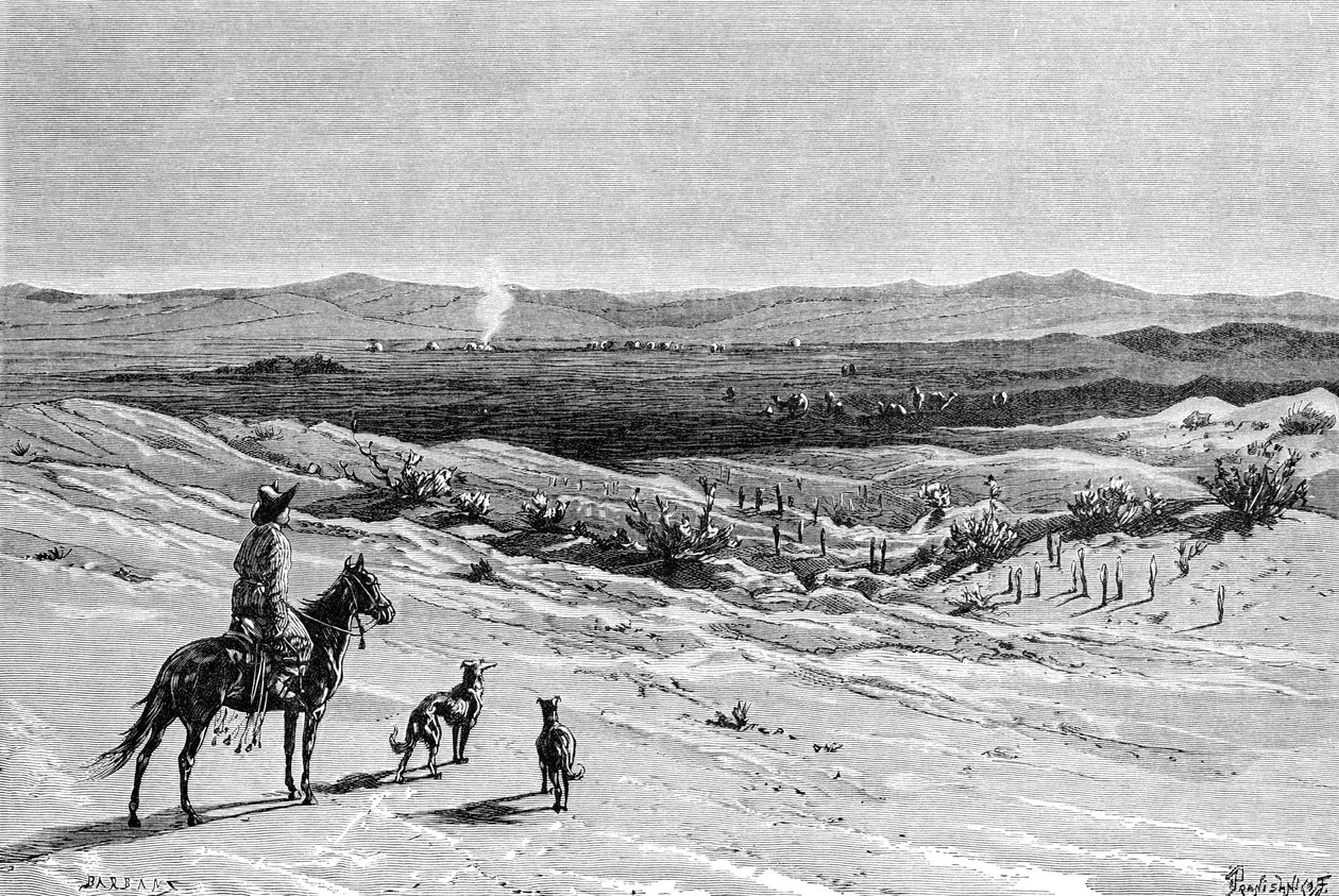 1895年亚洲，杜西巴尔威尔斯，Kizil-Kum沙漠 作者 不明