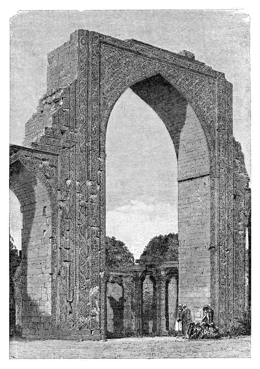 1895年，印度德里地区的库塔尔清真寺 作者 不明
