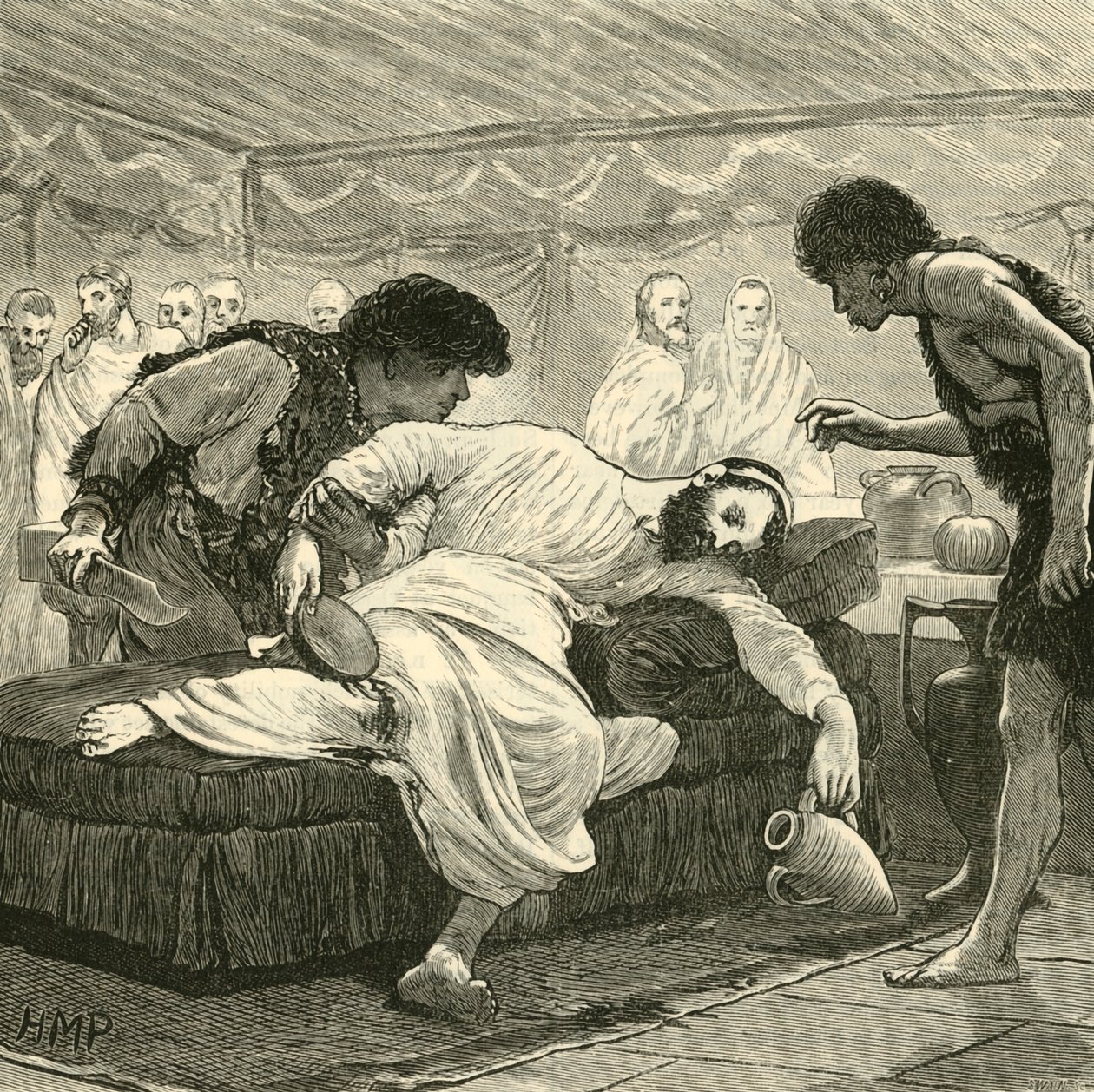 Sertorius的最后一场宴会，1890年。 作者 不明