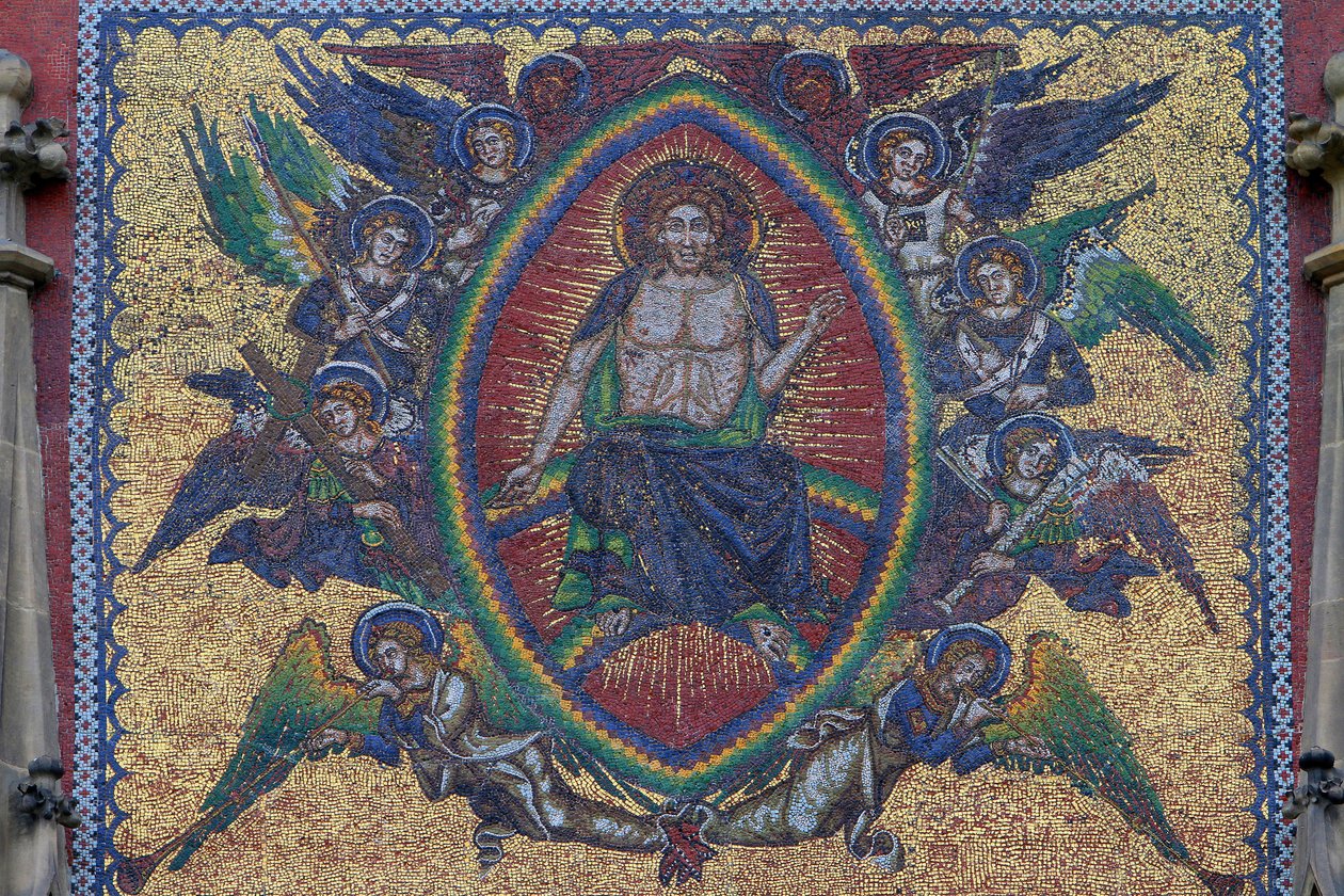 The Last Judgment, La Golden Gate of the St, Vitus Cathedral Wenceslas and Adalbert, Prague., Czech Republic 作者 不明