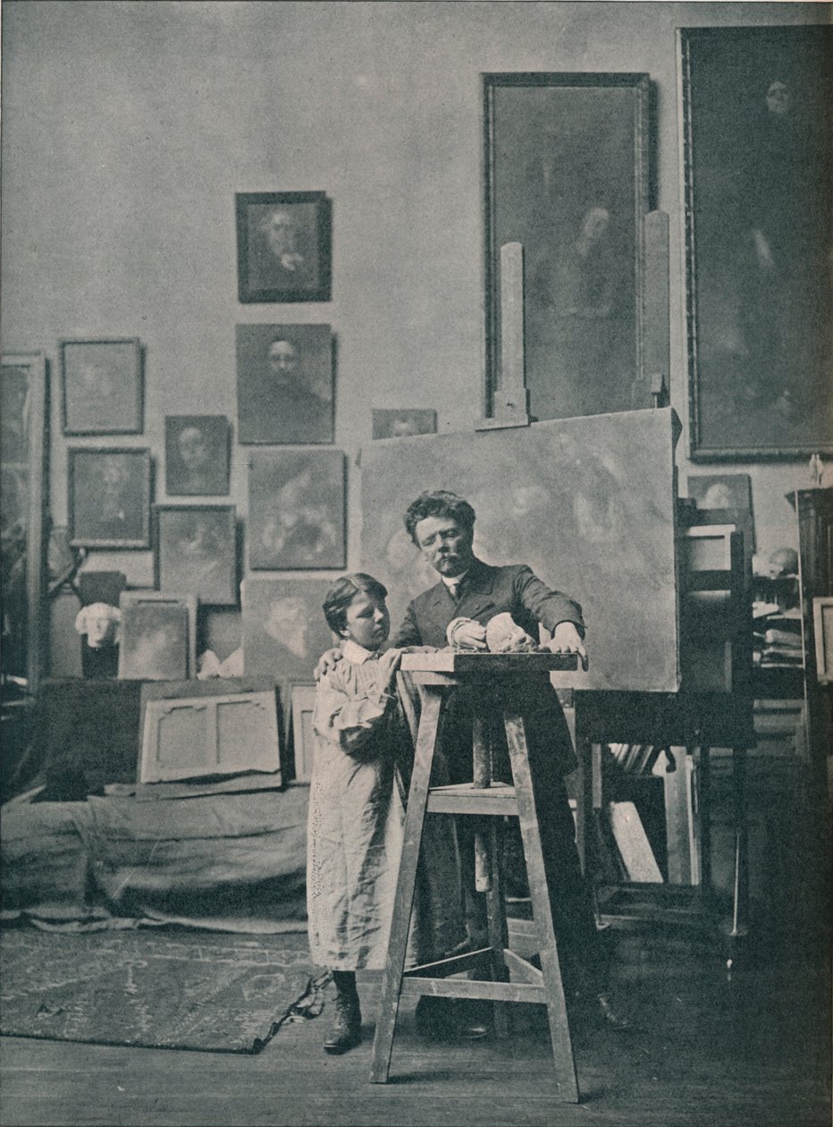 已故的尤金·开利（Eugene Carriere），1906年建于1870年-1890年 作者 不明