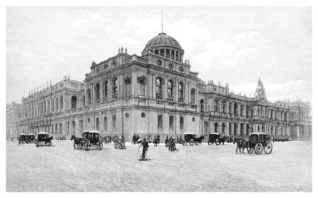 法院，澳大利亚维多利亚州墨尔本，1886年 作者 不明